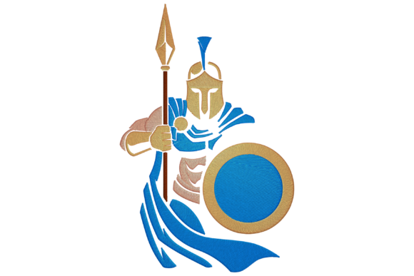 Ancient Greek Soldier: A Craft Fair Embroidery Review