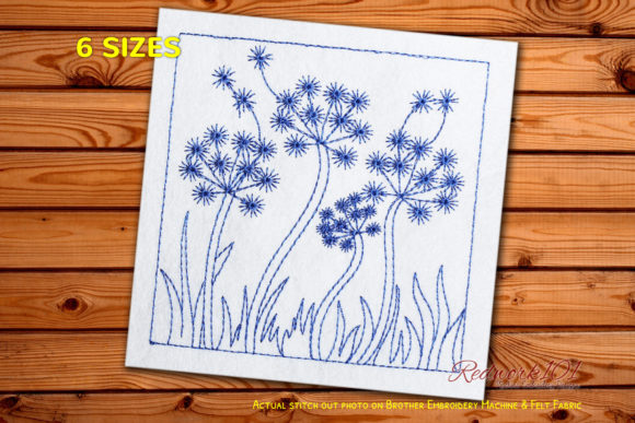 Dandelion Dispersing Nature Redwork: A Designer’s Review