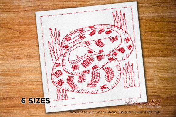 Eunectes: A Bold Reptile Design for Holiday Embroidery