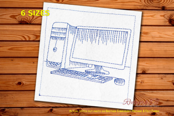 Evaluating Desktop Computer Set Redwork for Etsy Shops