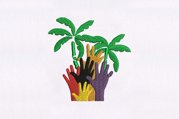 Review: Hands with Palm Tree Design for Beach Projects