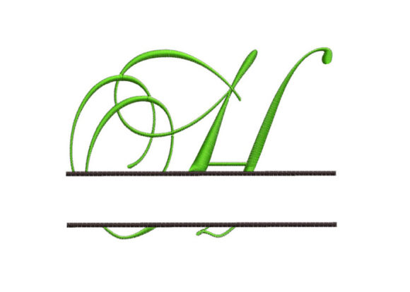 Review: Split Monogram Font Letter H for Apparel