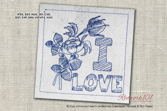 Reviewing I Love with Rose Redwork for Craft Fairs